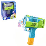 Suflantă cu bule „Blaster spațial» Baloanele de săpun  este o distracție excelentă pentru copii și adulți, precum și un timp activ și foarte distractiv petrecut împreuna.Un simplu joc simplu te poate încărca de energie pozitivă. Puteți descoperi o mulțime de jocuri sau pur și simplu să urmăriți mișcarea baloanelor de săpun colorate.Suflanta cu bule „Blaster spațial" este alimentata de 4 baterii AA și include un borcănel cu soluție pentru bule de 100 ml.