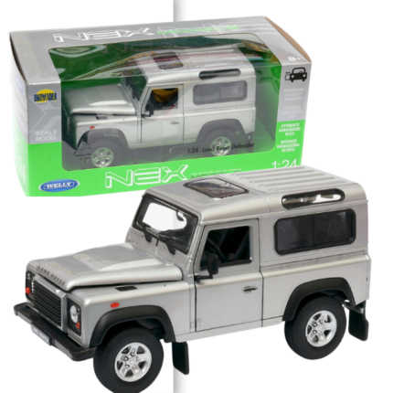 Коллекционный автомобиль LAND ROVER DEFENDER 1:24 Welly  LAND ROVER DEFENDERT R 1:24  от производителя WellyМасштаб: 1:24Материал: металлический каркас, резиновые шины, детали автомобиля имитируют дизайн настоящего автомобиля, некоторые детали хромированы.Краска: Краска гладкая, густая, прочная и идеально глянцевая.Функция: Автомобиль может открывать 2 двери и передний капот. Руль управляемый.Производитель: WELLY Продукт изготовлен с соблюдением авторских прав.Автомобиль имеет реалистичный дизайн с подробными линиями моделирования, тонкое порошковое покрытие, очень подходит для демонстрации в гостиной, офисе, автомобильный станет интересным предметом коллекционирования в вашей комнате.