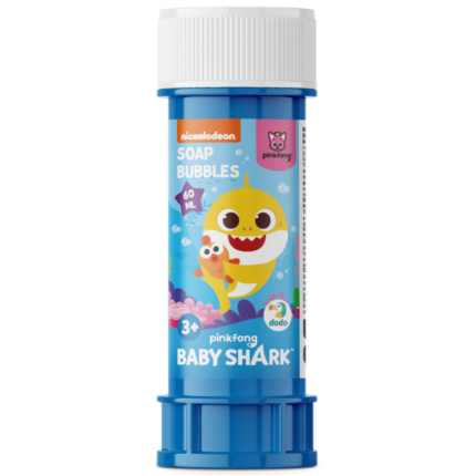 Baloane de săpun "Baby Shark", 60 ml, în asortiment