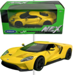 Коллекционный автомобиль 2017 FORD GT RS 1:24 Welly 2017 FORD GT 1:24  от производителя WellyМасштаб: 1:24Материал: металлический каркас, резиновые шины, детали автомобиля имитируют дизайн настоящего автомобиля, некоторые детали хромированы.Краска: Краска гладкая, густая, прочная и идеально глянцевая.Функция: Автомобиль может открывать 2 двери и передний капот. Руль управляемый.Производитель: WELLY Продукт изготовлен с соблюдением авторских прав.Автомобиль имеет реалистичный дизайн с подробными линиями моделирования, тонкое порошковое покрытие, очень подходит для демонстрации в гостиной, офисе, автомобильный станет интересным предметом коллекционирования в вашей комнате.