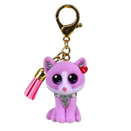 Breloc — Pisicuța Fiona 10 cm (Mini boo clip) TY Incorporation - sunt jucării de pluș distractive și inofensive, care sunt extrem de populare printre copiii din întreaga lume. Sunt fabricate din materiale anti-alergice plăcute la atingere, ecologice și de calitate înaltă. În producția lor au fost implicate echipamente de ultimă generație.Pisicuța Fiona, reprezintă un breloc cu ciucure asortat și clemă aurie. Caracteristici: 	pictat manual în culori strălucitoare mate, fluorescente și irizate, 	accente texturate super sclipitoare și ochi aurii cu sclipici Beanie Boo, 	 pluș include Inima TY oficială cu numele, ziua de naștere și poezia personajului. 	lungimea brelocului: 10 cm. 	lungimea jucăriei: 6,5 сm.