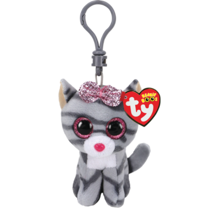 Брелочек —  Кошка Kiki 12 см (Beanie Boos) TY Incorporation – это безопасные и увлекательные плюшевые игрушки, которые являются необычайно популярными среди детей со всего земного шара. Они выполнены из антиаллергенных, экологически чистых и высококачественных материалов. А при их производстве было задействовано передовое и новейшее оборудование.Кошка Kiki y, брелок с зажимом.Характеристики:Параметры: 	Материал: полиэфирное волокно 	Гипоаллергенное волокно 	Возраст: от 3 лет 	Уход: стирка при 30 °С 	Игрушка из нетоксичных материалов. 	Не содержит вредных красителей 	Не деформируется 	Не теряет внешний вид при машинной стирке 	Включает официальный Ty Heart с днем ​​​​рождения. 	Высота игрушки: 8,5 см 	Размер изделия: 12 см 	Прекрасный подарок для Вашего малыша.