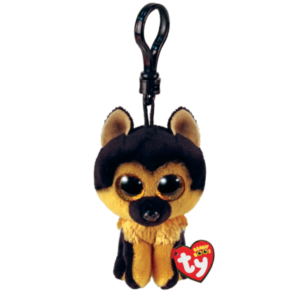 Breloc — Ciobanesc german Spirit 12 cm (Beanie Boos) TY Incorporation - sunt jucării de pluș distractive și inofensive, care sunt extrem de populare printre copiii din întreaga lume. Sunt fabricate din materiale anti-alergice plăcute la atingere, ecologice și de calitate înaltă. În producția lor au fost implicate echipamente de ultimă generație.Ciobanesc german Spirit, reprezintă un breloc cu clemă.Caracteristici: 	Material: fibra de poliester 	Fibre hipoalergenice 	Vârsta 3+ 	Îngrijire: se spală la 30 ° C 	Jucărie netoxică 	Nu conține coloranți nocivi  	Nu se deformeaza 	Nu își pierde aspectul la spălarea la mașină 	Plușul include Inima TY oficială cu numele, ziua de naștere și poezia personajului. 	Înălțimea articolului: 12 cm 	Înălțimea jucăriei: 8,5 cm 	Un cadou minunat pentru copilașul tău.
