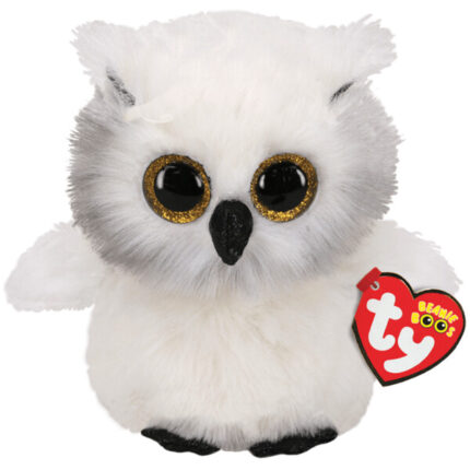 Сова AUSTIN 15 см (Beanie Boos) TY Incorporation – это безопасные и увлекательные плюшевые игрушки, которые являются необычайно популярными среди детей со всего земного шара. Они выполнены из антиаллергенных, экологически чистых и высококачественных материалов. А при их производстве было задействовано передовое и новейшее оборудование. 	Волшебная плюшевая игрушка сделана из мягкого и приятного шелка Ty Silk. 	Блестящие глаза Beanie Boo. 	Разноцветные, текстурированные акценты Super Sparkle. 	Веселое выражение лица скрасит ваш день. 	Включает официальный Ty Heart с днем ​​​​рождения и стихотворением