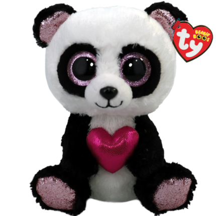 Панда с сердцем 15 см (Beanie Boos)