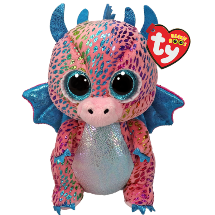 Dragonul multicolor Flint 15 cm (Beanie Boos)