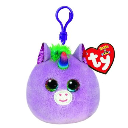 Breloc — Unicornul Rosette 12 cm (Squishy beanies clip) TY Incorporation - sunt jucării de pluș distractive și inofensive, care sunt extrem de populare printre copiii din întreaga lume. Sunt fabricate din materiale anti-alergice plăcute la atingere, ecologice și de calitate înaltă. În producția lor au fost implicate echipamente de ultimă generație.Unicornul Rosette, reprezintă un breloc cu clemă.Caracteristici: 	Țesătură strălucitoare și colorată. 	Ochi strălucitori și urechi accentuate. 	Vârsta 0+. 	Plușul include Inima TY oficială cu numele, ziua de naștere și poezia personajului. 	lungimea articolului: 12 cm. 	lungimea jucăriei: 8 сm.