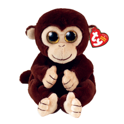 Maimuta MATTEO 20 cm (Beanie Bellies) TY Incorporation - sunt jucării de pluș distractive și inofensive, care sunt extrem de populare printre copiii din întreaga lume. Sunt fabricate din materiale anti-alergice plăcute la atingere, ecologice și de calitate înaltă. În producția lor au fost implicate echipamente de ultimă generație. 	Fabricat din țesătură VelveTy super moale. 	Ochi aurii strălucitori și blană maro 	Maimuță veselă cu un zâmbet imens 	Cu o formă unică, stă într-o poziție atentă 	Stă veselă în spatele imaginilor drăguțe 	Include o inimă oficială Ty Heart cu ziua de naștere și poezie. 	Doar suprafețe curate