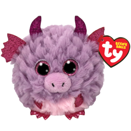 Dragon purpuriu Spark 10 cm (Beanie Balls)