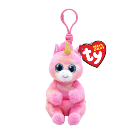 Breloc — Unicorn roz 12 cm (Beanie boos clip) TY Incorporation - sunt jucării de pluș distractive și inofensive, care sunt extrem de populare printre copiii din întreaga lume. Sunt fabricate din materiale anti-alergice plăcute la atingere, ecologice și de calitate înaltă. În producția lor au fost implicate echipamente de ultimă generație.Unicorn roz, reprezintă un breloc cu clemă.Caracteristici: 	Material: fibra de poliester 	Fibre hipoalergenice 	Vârsta 3+ 	Îngrijire: se spală la 30 ° C 	Jucărie netoxică 	Nu conține coloranți nocivi  	Nu se deformeaza 	Nu își pierde aspectul la spălarea la mașină 	Plușul include Inima TY oficială cu numele, ziua de naștere și poezia personajului. 	Înălțimea articolului: 12 cm 	Înălțimea jucăriei: 8,5 cm 	Un cadou minunat pentru copilașul tău.