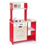 Двухсторонняя детская кухня из дерева Игровая кухня Viga Kitchen 50671 предназначена для развития у малышей мелкой моторики рук, логики, творческого мышления и воображения. Игра подойдет как для парной игры, так и для игры в одиночку, ваш ребенок сможет почувствовать себя настоящим поваров на кухне.