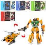 Transformer (robot+Mașină) (as). Transformer (robot + vehicul) este o jucărie care combină două lumi într-una! Acest transformer versatil se transformă din robot în vehicul și înapoi, oferind copilului multe posibilități de joc. Strălucitor și dinamic, transformerul este realizat din materiale durabile și sigure, fiind ideal pentru jocuri active. Copilul își va dezvolta imaginația, creând povești captivante cu ajutorul său. Setul include mai multe modele (asortiment). Descoperiți lumea transformărilor cu acest minunat robot!