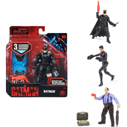 Figurine Batman DC 10 cm, ass. Batman, eroul legendar al DC Comics, este acum disponibil într-o figurină de acțiune de 10 cm! Realizată din plastic de înaltă calitate, această figurină prezintă costumul iconic al lui Batman și detalii atent lucrate. Cu accesorii caracteristice, este perfectă pentru colecționarii și fanii DC Comics de toate vârstele. O alegere excelentă de cadou pentru oricine iubește acest univers!Caracteristici: 	Dimensiune: 10 cm 	Material: Plastic 	Accesorii: Include accesoriile iconice ale lui Batman. 	Montaj: Nu necesită asamblare, este gata de joacă! 	Gen țintă: Potrivită pentru fanii DC Comics, atât bărbați, cât și femei. 	Baterii: Nu necesită baterii, este gata de utilizat.Această figurină de acțiune Batman va adăuga un plus de distracție și magie în timpul jocurilor tale. Este un cadou perfect pentru orice fan al seriei!