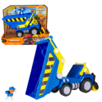 Самосвал с фигуркой, Rubble & Crew, серия «Щенячий Патруль» Расширьте вселенную PAW Patrol с вашим любимым щенком Ребблом и его командой! Этот набор включает самосвал с рабочими колесами, игрушечные инструменты, световые и звуковые эффекты, а также фигурку Уиллера, одетого в официальную форму Rubble & Crew! Когда наступает время действия, посадите Уиллера в кресло водителя и нажмите, чтобы активировать световые и звуковые эффекты, как в шоу! Заполните самосвал материалами и используйте каток для выравнивания земли, как это делает Уиллер в сериале! Игрушка идеально подходит для детей от 3 лет и помогает развивать воображение и игровые навыки в строительстве.Коллекционная фигурка: Уиллер выглядит как в шоу, в своей официальной форме Rubble & Crew!Строительная игрушка для детей: Самосвал оснащен катком для выравнивания и большим кузовом, который можно наклонить для выгрузки содержимого!Световые и звуковые эффекты: Садите Уиллера в кресло водителя самосвала и нажимайте, чтобы активировать световые и звуковые эффекты из шоу!Соберите все: Для еще большего удовольствия соберите все игрушки Rubble & Crew!