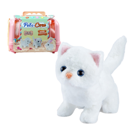 Geantă de transport cu animal de companie (pisică) și accesorii Vă prezentăm o jucărie din pluș unică, într-o geantă de transport stilată de la "Cat SET"! Această jucărie moale va deveni tovarășul de nădejde al copilului dumneavoastră, iar geanta practică permite să o luați cu voi în orice aventură. Jucăria este realizată din materiale sigure, este moale la atingere și se spală ușor. Geanta are un design vibrant și mânere confortabile, făcând-o un accesoriu ideal pentru joacă acasă sau în aer liber. Oferiți-i copilului dumneavoastră bucurie și confort cu jucăria noastră!