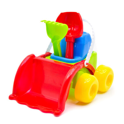 Mașinuță și set de nisip „Bebik” în asortiment
