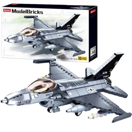Set de construcție „Avion de vânătoare Falcon F16C”, 521 elem.