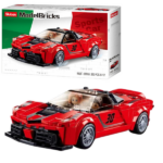Set de construcție „Mașină de curse italiană” roșie, 262 elem. Setul de construcție de la Sluban Model Bricks „Mașină de curse italiană”, vă permite să asamblați un model realist a unui automobil. Setul include 2 minifigurine.  Piesele din plastic sunt de înaltă calitate, toate elementele designului se unesc în mod fiabil între ele și pot fi demontate ușor. Setul este compatibil cu modele de construcție de la producători mondiali, inclusiv Lego. 	Număr de piese: 262 	Copilul nu numai că se va bucura de procesul de asamblare, dar se va putea juca și cu modelul finisat. 	Lungimea modelului asamblat: 17 сmConstructorul este o jucărie educațională minunată. Un set bun de construcție pentru copii deschide spațiu pentru creativitate, oferă copilului posibilitatea de a-și arăta abilitățile și ajută la dezvoltarea acestora. Produsul este fabricat din plastic ecologic și respectă standardele sanitare și tehnice și standardele de calitate.Setul de construcție Sluban este un cadou minunat pentru un copil. Asamblarea unui set de construcție este o activitate fascinantă atât pentru băieți, cât și pentru fete. Un copil poate construi o mașină, un castel sau o fortăreață cu propriile mâini și apoi să se joace cu ele. Seturile de la producătorul Sluban dezvoltă gândirea logică și percepția tridimensională a copilului