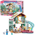 Set de construcție ”Casă de vacanță”, 439 elem. Setul de construcție de la Sluban Girl’s Dream ”Casă de vacanță”Setul include 4 minifigurine. Piesele din plastic sunt de înaltă calitate, toate elementele designului se unesc în mod fiabil între ele și pot fi demontate ușor. Setul este compatibil cu modele de construcție de la producători mondiali, inclusiv Lego. 	Număr de piese: 439 	Copilul nu numai că se va bucura de procesul de asamblare, dar se va putea juca și cu modelul finisat. 	Lungimea modelului asamblat:  29,1 cm.Constructorul este o jucărie educațională minunată. Un set bun de construcție pentru copii deschide spațiu pentru creativitate, oferă copilului posibilitatea de a-și arăta abilitățile și ajută la dezvoltarea acestora. Produsul este fabricat din plastic ecologic și respectă standardele sanitare și tehnice și standardele de calitate.Setul de construcție Sluban este un cadou minunat pentru un copil. Asamblarea unui set de construcție este o activitate fascinantă atât pentru băieți, cât și pentru fete. Un copil poate construi o mașină, un castel sau o fortăreață cu propriile mâini și apoi să se joace cu ele. Seturile de la producătorul Sluban dezvoltă gândirea logică și percepția tridimensională a copilului.