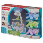 Fisher-Price Мобиле с пультом управления Сон бабочки Три приятные на ощупь подвесные мишки-бабочки крутятся по кругу, привлекая внимание малыша, а 30 минут колыбельных мелодий и звуков природы успокаивают ребенка и способствуют быстрому засыпанию. Мобиле можно присоединять к кроватке, подвеска с мишками крепится к коляске, а купол мобиле можно использовать отдельно как проектор-ночник. Включать мобиле можно с помощью пульта дистанционного управления.