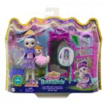 Enchantimals Набор «Балетная студия» Лебедь Сарели и лебеденок Поинт - настоящие звезды королевского балета Enchantimals! В игровой набор "Балетная студия" входят зеркало и хореографический станок, с помощью которых дуэт может тренироваться перед выступлением.У лебеди Сарели гибкие колени, и она может танцевать, кружиться и даже выполнять плие! А когда они будут готовы к своему великому дебюту, переверните зеркало, чтобы создать декорации для постановки! Благодаря аксессуарам, например короне, букету и др., игра станет еще интереснее. В своем изысканном съемном наряде закадычные подружки Enchantimals готовы к феерическому выступлению!Цвета и внешний вид могут отличаться.[embed]https://youtu.be/sZWlTpONy-w[/embed]