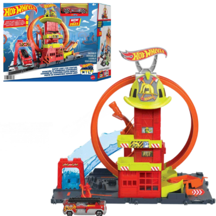 Hot Wheels Set de joc "Stația de pompieri a orașului"