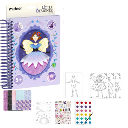 Setul micului designer „Clubul Magiei” "Setul micului designer" este un kit creativ de artizanat care împuternicește copiii să își exploreze potențialul artistic în timp ce se distrează. Acest kit este plin de caracteristici menite să inspire tinerii creatori și să-i mențină implicați.Detalii: 	Teme creative: Concepute special pentru a capta interesul copiilor și a-i ajuta să își îndeplinească visurile de a deveni mici designeri. 	Opțiuni versatile de artizanat: Oferă o varietate de activități, inclusiv colorare, decupare, aplicare de abțibilduri și trasare pentru o experiență de artizanat cuprinzătoare. 	Selecție bogată de materiale: Vine cu o gamă variată de materiale, cum ar fi satinul și paietele, împreună cu șabloane de tăiere pentru a ghida mâinile mici fără teama de a greși. 	Hârtie de înaltă calitate: Folosește hârtie specializată pentru acuarelă care previne estomparea cernelei, perfectă pentru desen și pictură fără restricții. 	Pagini de carduri perforate: Fiecare pagină de card are linii perforate pentru o rupere ușoară, permițând copiilor să își împărtășească creațiile și să se joace cu prietenii. 	Copertă atrăgătoare cu decupaje: Coperta creativ concepută atrage imediat atenția copiilor și îi invită să descopere ce se află în interior.
