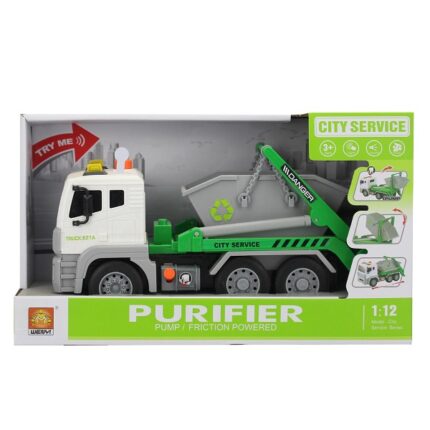 1:12 Camion de gunoi cu fricțiune (lumini /sunete)