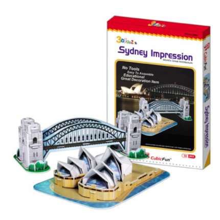 3D пазлы Cubic Fun «Набор архитектора (2 в 1)