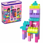 Конструктор «Mega Bloks», 80 элем. Конструктор "Mega Bloks", 80 элем.Зажгите воображение вашего маленького строителя с помощью большого строительного мешка, наполненного яркими и красочными блоками! Эти блоки идеально подходят для маленьких рук и большого воображения. Их легко захватывать и складывать, что способствует развитию мелкой моторики, творческих способностей и воображения. Когда время игры закончится, храните блоки в многоразовой сумке, чтобы легко их убрать. Большой строительный мешок сочетается со всеми строительными наборами MEGA BLOKS®, что позволяет продлить время игры на несколько часов.Особенности: 	80 больших блоков: Набор включает 60 больших строительных блоков, рассчитанных на длительное использование. 	Многоразовая сумка: В комплект входит многоразовая сумка для удобного хранения и уборки. 	Совместимость: Блоки совместимы со всеми строительными игрушками MEGA BLOKS®, обеспечивая бесконечные возможности для обучения и игры. 	Развитие навыков: Идеально подходит для детей от 1 года. Эти блоки помогают развивать воображение и мелкую моторику рук.Одобренный компанией Fisher-Price, этот строительный набор станет отличным подарком для вашего маленького строителя, обеспечивая часы увлекательной и образовательной игры!
