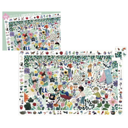 Puzzle de observație "Mille Fleurs" 100 de piese