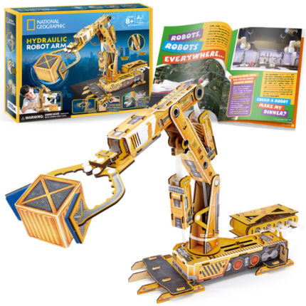 3D puzzle "Braț robotic hidraulic", 185 elemente