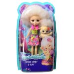 Кукла Enchantimals Lorna Lamb & Flag Герои Enchantimals живут в зачарованном лесу, да и сами они волшебные! Девочки и их питомцы словно составляют единое целое: каждая девочка невероятно похожа на своего зверька. Вместе они дружат, веселятся, помогают друг другу и охраняют зачарованный лес. У всех новых персонажей есть имя, характер и история. А еще с любимыми героинями выходят увлекательные мультфильмы!Перед вами Лорна Барашка и ее милая пушистая овечка Флаг. Они так похожи! У Лорны есть ушки, носик и кудрявые волосы прямо как у ее зверька. Её наряд просто роскошен: меховой розовый воротник, зелёный топ и пышная юбка с цветочным принтом. А еще на ножках нашей героини красуются туфельки в виде овечек, дополняющие образ.У Флаг милая мордочка, лапки и ушки, большие глазки и пушистые кудряшки.С новыми наборами Enchantimals хочется не только играть, но и брать их с собой, коллекционировать героев, разыгрывать сценки и придумывать невероятные истории!Особенности и состав набора: 	подвижные руки, ноги и голова куклы; 	мягкие волосы, которые можно расчесывать; 	кукла и фигурка питомца в комплекте.