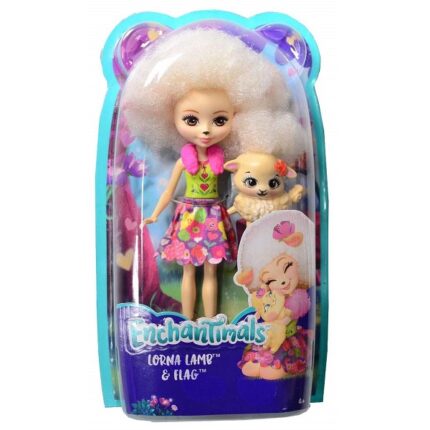 Кукла Enchantimals Lorna Lamb & Flag Герои Enchantimals живут в зачарованном лесу, да и сами они волшебные! Девочки и их питомцы словно составляют единое целое: каждая девочка невероятно похожа на своего зверька. Вместе они дружат, веселятся, помогают друг другу и охраняют зачарованный лес. У всех новых персонажей есть имя, характер и история. А еще с любимыми героинями выходят увлекательные мультфильмы!Перед вами Лорна Барашка и ее милая пушистая овечка Флаг. Они так похожи! У Лорны есть ушки, носик и кудрявые волосы прямо как у ее зверька. Её наряд просто роскошен: меховой розовый воротник, зелёный топ и пышная юбка с цветочным принтом. А еще на ножках нашей героини красуются туфельки в виде овечек, дополняющие образ.У Флаг милая мордочка, лапки и ушки, большие глазки и пушистые кудряшки.С новыми наборами Enchantimals хочется не только играть, но и брать их с собой, коллекционировать героев, разыгрывать сценки и придумывать невероятные истории!Особенности и состав набора: 	подвижные руки, ноги и голова куклы; 	мягкие волосы, которые можно расчесывать; 	кукла и фигурка питомца в комплекте.