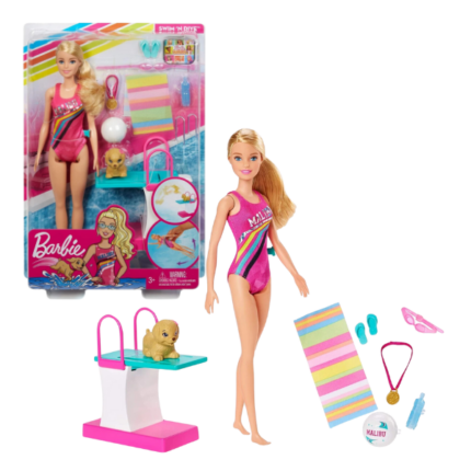 Кукла Barbie "Тренировка в бассейне"