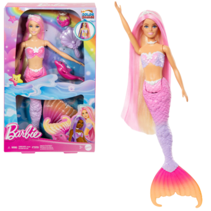 Игровой набор Barbie "Русалка меняющая цвет", с аксессуарами