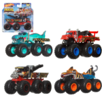 Hot Wheels Monster Truck 1:64 cu 6 roți, în asortiment Camioanele Hot Wheels Monster Trucks Big Rigs HWN86 transportă încărcături mari pe șase roți.Fiecare camion turnat sub presiune surprinde cu stilul și personalitatea unui personaj sau a unei creaturi populare Monster Truck la scara 1:64.Pornește în aventuri cu camioanele Hot Wheels Monster Trucks Big Rigs! Fiecare vehicul la scara 1:64 transmite personalitatea popularelor creaturi Monster Truck cu decalcomanii atrăgătoare pe care fanii le adoră.Copiii pot transporta vehicule suplimentare la scara 1:64 pe platformă sau cu cârligul de remorcare de pe Big Rig.Un cadou minunat pentru colecționari și copii cu vârste începând cu 3 ani.
