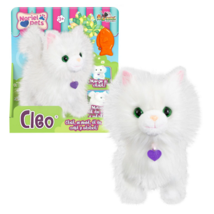 Jucărie de pluș interactivă – Pisicuța Cleo, Noriel Pets