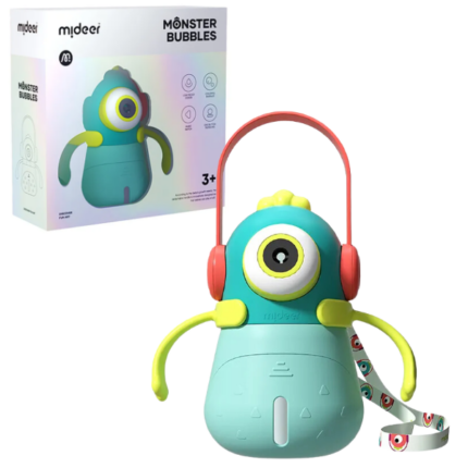 Генератор мыльных пузырей «Bubbles Monster», синий Очаровательная игрушка, которая добавит волшебства в игры с пузырями. Просто нажмите кнопку, чтобы выпустить пузыри, и пусть ваш маленький монстр начнет магическое шоу пузырей. Устройство имеет герметичный отсек для жидкости с окошком для контроля уровня жидкости, что позволяет добавлять жидкость в любое время, не боясь протечек.Игрушка также добавляет музыку и свет в пузырьковую игру для еще большей веселости. Один клик включает свет и пузыри, двойной клик добавляет музыку, свет и пузыри, а тройной клик выключает все. Отделение электромагнита и отсека для жидкости обеспечивает дополнительную безопасность и защиту.Польза для ребенка: Игрушка «Bubbles Monster» способствует развитию зрительно-моторной координации, а также привлекает внимание и вызывает радость у детей. Игры с пузырями развивают креативность и воображение, способствуют социальным взаимодействиям в играх с друзьями или семьей. Музыка и свет добавляют элемент увлекательности и удовольствия, что делает времяпрепровождение более насыщенным и радостным.