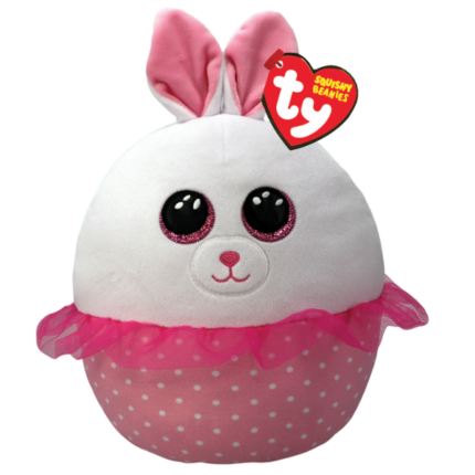 Розовый кролик-балерина 22 см (Squishy Beanies)