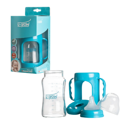 Sticluța cu protecție, sticlă, 200 ml