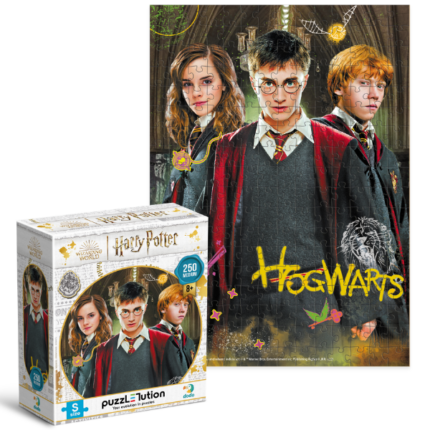 Puzzle «Harry și prieteni», seria Harry Potter, 250 elem. Bine ați venit în lumea magică Hogwarts cu puzzle-ul "Harry și prieteni" din seria Harry Potter! Acest puzzle captivant, compus din 250 de piese, vă invită să vă aventurați într-o călătorie fascinantă alături de personajele preferate.Fabricate din carton de înaltă calitate, piesele acestui puzzle promit durabilitate și rezistență la deteriorare. În timpul asamblării, veți simți calitatea plăcută a fiecărei piese, ceea ce adaugă confort și plăcere în proces.Asamblarea puzzle-urilor nu este doar o activitate distractivă, ci și o activitate benefică pentru dezvoltarea creierului. Aceasta contribuie la dezvoltarea gândirii logice, îmbunătățește concentrarea și dezvoltă răbdarea și perseverența.Intrați în lumea magiei și a distracției cu puzzle-ul "Harry și prieteni"!