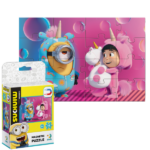Puzzle magnetic «Unicorni», seria Minions, 16 elem. Puzzle magnetic "Unicorni", seria MinionsUn puzzle magnetic cu personajele tale preferate din filmul de animație "Sunt un mic ticălos" este gata să bucure copilul. Puzzle-ul îi prezintă pe o Agnes inspirată și pe prietenul ei loial Stuart la o petrecere în pijama. Sclipirile de bucurie din ochii lui Agnes arată cât de mult a așteptat acest moment, iar Stuart îi susține ideea ca un prieten adevărat.Puzzle-ul este sub formă de magneți, așa că este ideal pentru a fi așezat pe frigider sau pe altă suprafață metalică. Costumele de unicorn de pe personaje adaugă emoții distractive și colorate.Beneficii pentru copii: 	Dezvoltarea abilităților motorii: Manipularea cu piese mici de puzzle ajută la dezvoltarea abilităților motorii fine și a coordonării mână-ochi. 	Îmbunătățirea atenției: Asamblarea puzzle-ului antrenează atenția și perseverența, ajutându-i pe copii să se concentreze asupra sarcinii în cauză. 	Dezvoltarea imaginației: Recrearea personajelor și situațiilor preferate din desenele animate stimulează gândirea creativă și imaginația. 	Abilități sociale: Puzzle-urile pot fi completate împreună cu prietenii sau părinții, încurajând abilitățile de comunicare și cooperarea.Caracteristici:  	Vârsta: 3 ani și peste 	Bază magnetică pentru plasare ușoară pe suprafețe metalice 	Design luminos și colorat cu personaje din desenul animat "Sunt un mic ticălos"Acest puzzle va fi un cadou minunat pentru micii fani ai desenelor animate și ai distracției!