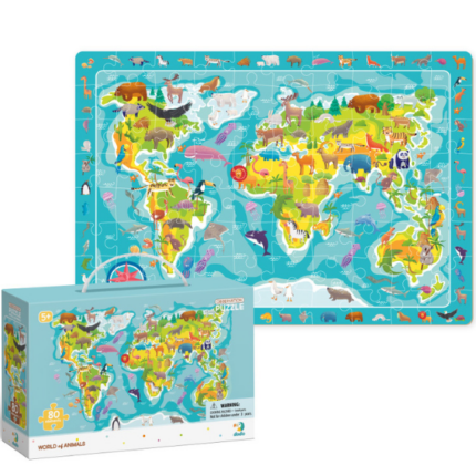 Puzzle "Lumea animalelor", seria Puzzle de observație, 80 elem.