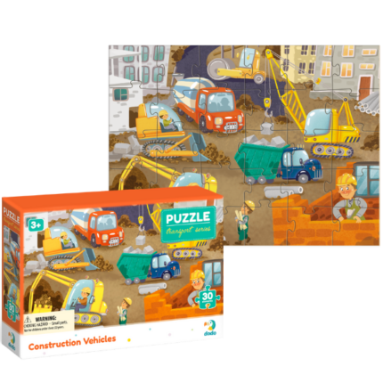 Puzzle «La șantier de construcții», 30 elem. Puzzle "La șantier de construcții" nu este doar un joc fascinant și o distracție plăcută, ci o activitate care dezvoltă copilul în toate sensurile. În primul rând, promovează dezvoltarea gândirii logice, spațiale și imaginative, deoarece pentru a asambla o imagine completă trebuie să se ia în considerare imaginea de ansamblu, forma elementelor și secvența asamblării lor. În plus, dezvoltă abilitățile motorii fine și coordonarea mișcărilor - copilul învață să țină piesele mici și să le conecteze corect. Cu fiecare puzzle asamblat, mișcările sale devin mai precise și mai semnificative. De asemenea, îmbunătățește perfect atenția, antrenează memoria, dezvoltă fantezia și imaginația.Puzzle "La șantier de construcții" - luminos, fabricat din carton durabil și convenabil de jucat. În timpul jocului, copilul reprezintă mental imaginea care urmează să fie asamblată și păstrează această imagine în memorie pe tot parcursul asamblării puzzle-ului. Acest joc interesant dezvoltă calități precum atenția, răbdarea și diligența copilului.