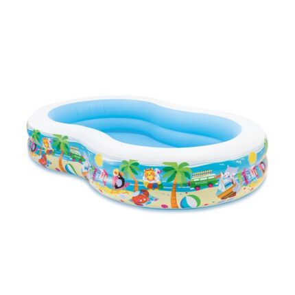 INTEX Piscină gonflabilă pentru copii “Malul mării” 262x160x46 cm, 700 L, 3+