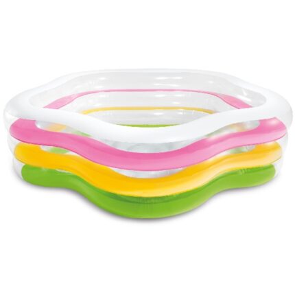 INTEX Piscină gonflabilă pentru copii cu baza gonflabilă 185x180x53 cm, 460 L, 3+
