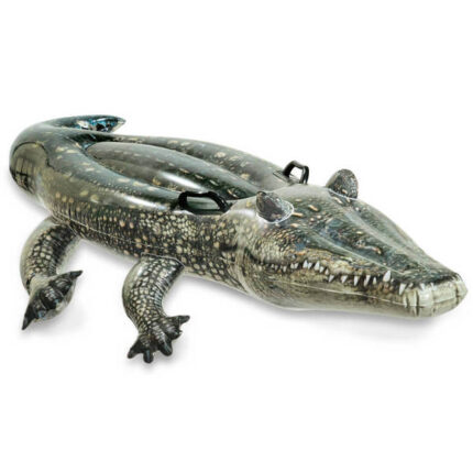 INTEX Plută-saltea gonflabilă “Aligator” cu mânere, 170×86 cm, până la 40 kg, 3+