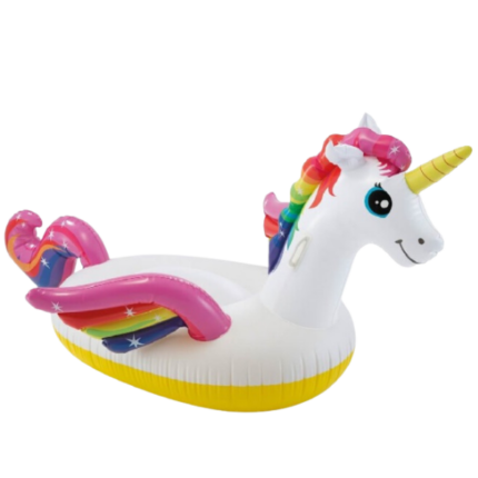 INTEX Plută-saltea gonflabilă “Unicorn” cu mânere, 198x140x97 cm, până la 40 kg, 3+