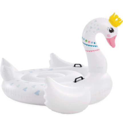 INTEX Plută-saltea gonflabilă "Lebăda regală" cu mânere, 142x137x99 cm, până la 40 kg. 3+